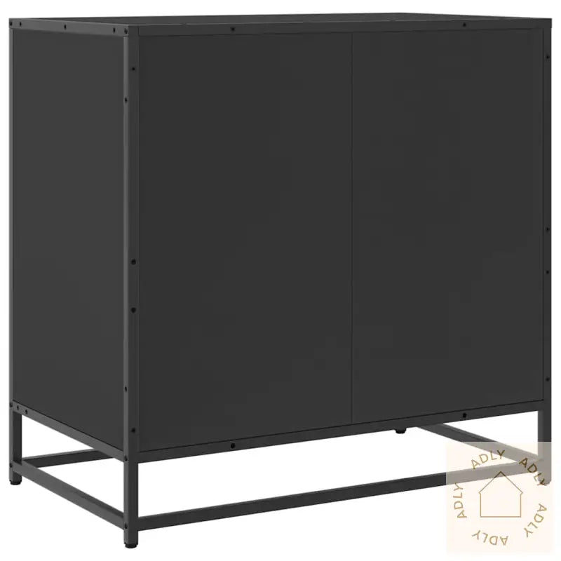 Kommode Svart 70X41X70 Cm Konstruert Tre