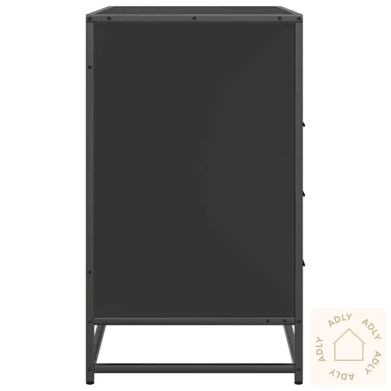 Kommode Svart 70X41X70 Cm Konstruert Tre