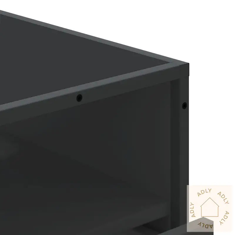 Kommode Svart 70X41X70 Cm Konstruert Tre