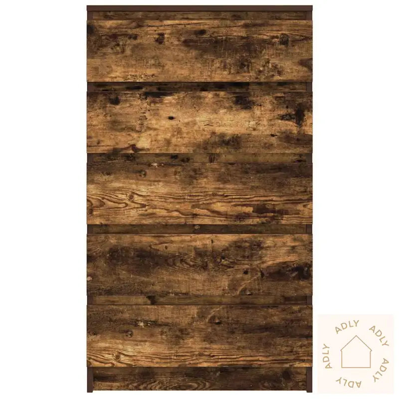 Kommode Røkt Eik 60X36X103 Cm Konstruert Tre