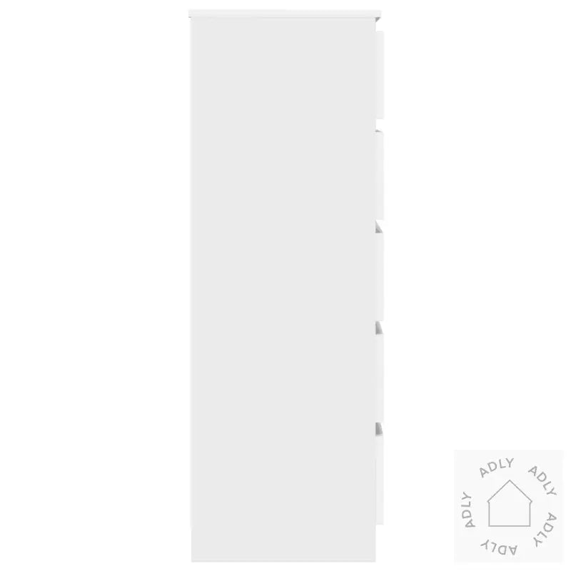 Kommode Hvit 60X36X103 Cm Konstruert Tre