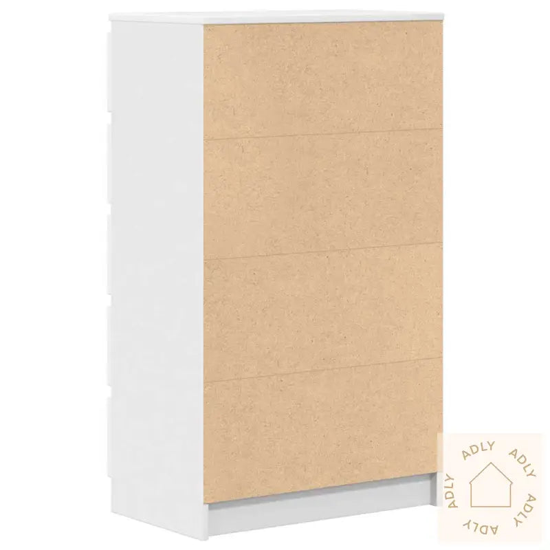 Kommode Hvit 60X36X103 Cm Konstruert Tre