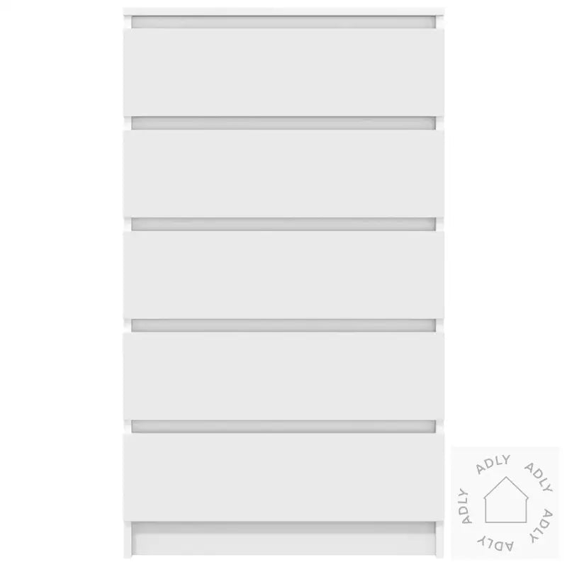 Kommode Hvit 60X36X103 Cm Konstruert Tre