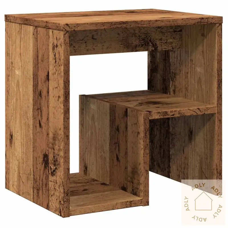 Nattbord Gammelt Tre 40X30X40 Cm Konstruert Tre