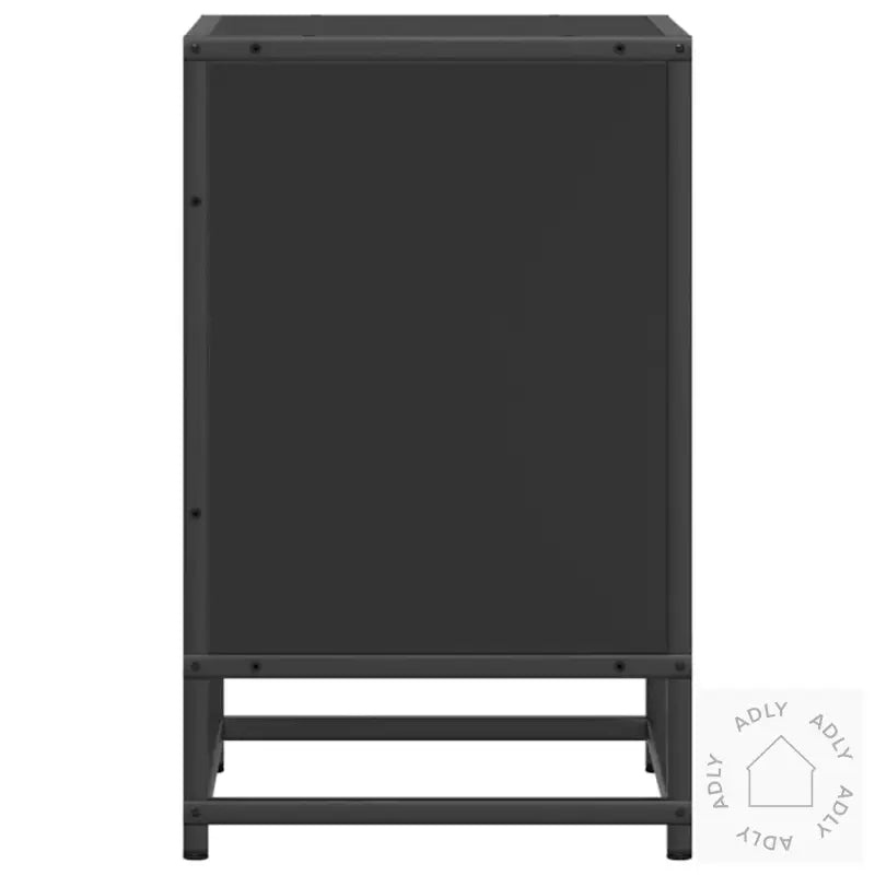 Nattbord Svart 40X31X50 Cm Heltre Furu Og Metall