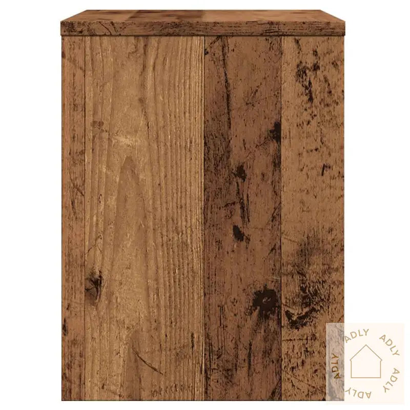 Nattbord Gammelt Tre 40X30X40 Cm Konstruert Tre