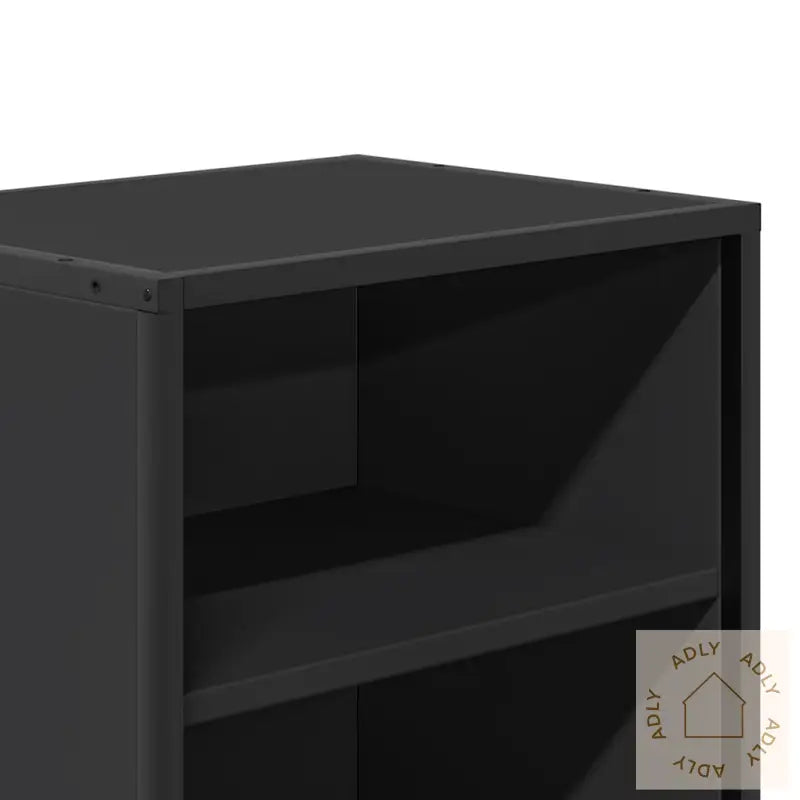 Nattbord Svart 40X31X50 Cm Heltre Furu Og Metall