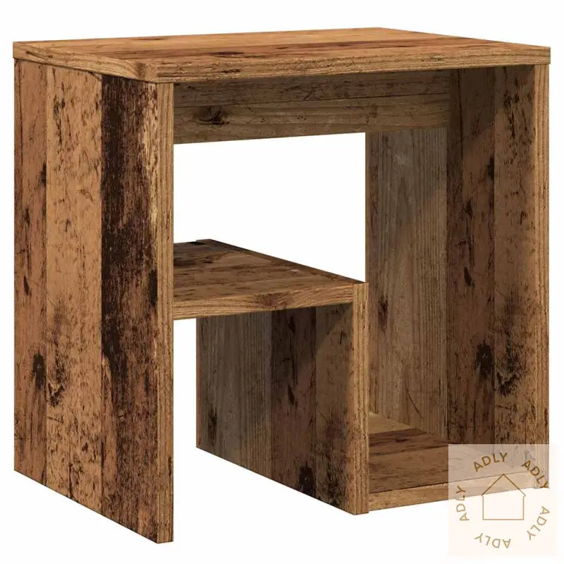 Nattbord Gammelt Tre 40X30X40 Cm Konstruert Tre