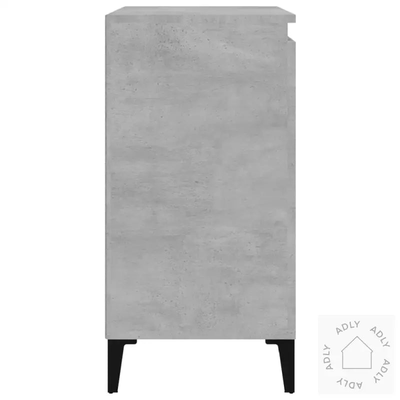 Nattbord Betonggrå 40X35X70 Cm Konstruert Tre