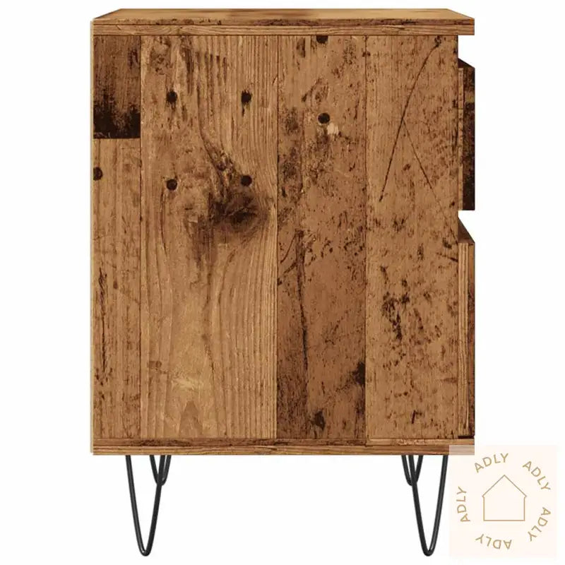 Nattbord Gammelt Tre 40X35X50 Cm Konstruert Tre