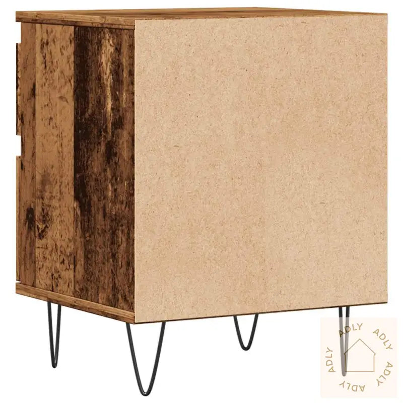 Nattbord Gammelt Tre 40X35X50 Cm Konstruert Tre