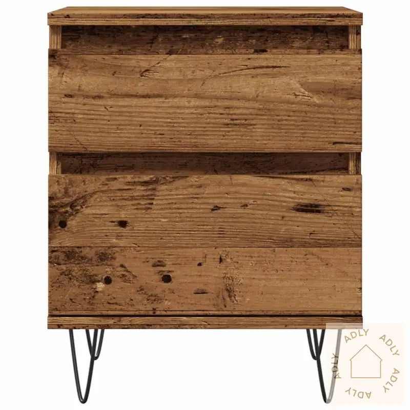 Nattbord Gammelt Tre 40X35X50 Cm Konstruert Tre