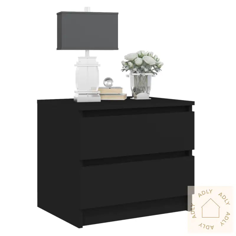 Nattbord Svart 50X39X43,5 Cm Konstruert Tre