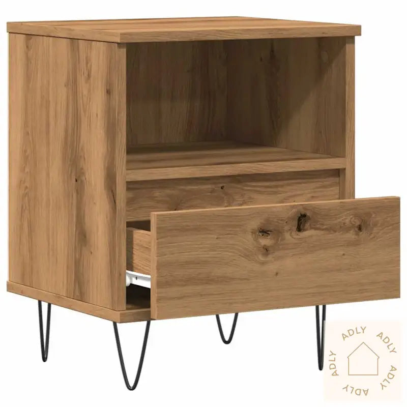 Nattbord Artisan Eik 40X35X50 Cm Konstruert Tre