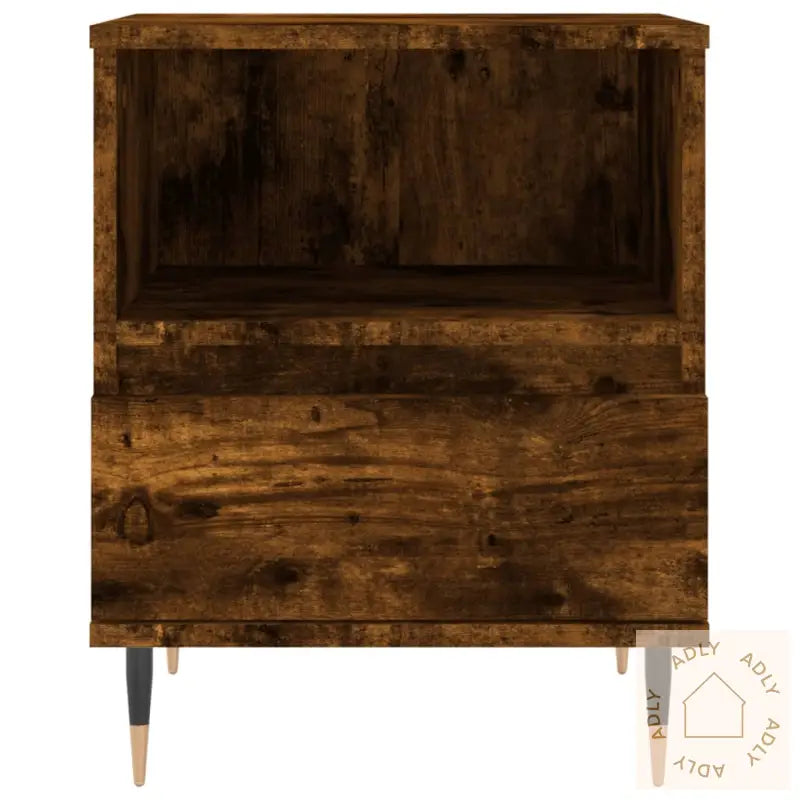 Nattbord Røkt Eik 40X35X50 Cm Konstruert Tre