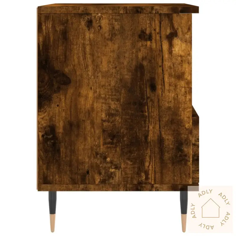 Nattbord Røkt Eik 40X35X50 Cm Konstruert Tre
