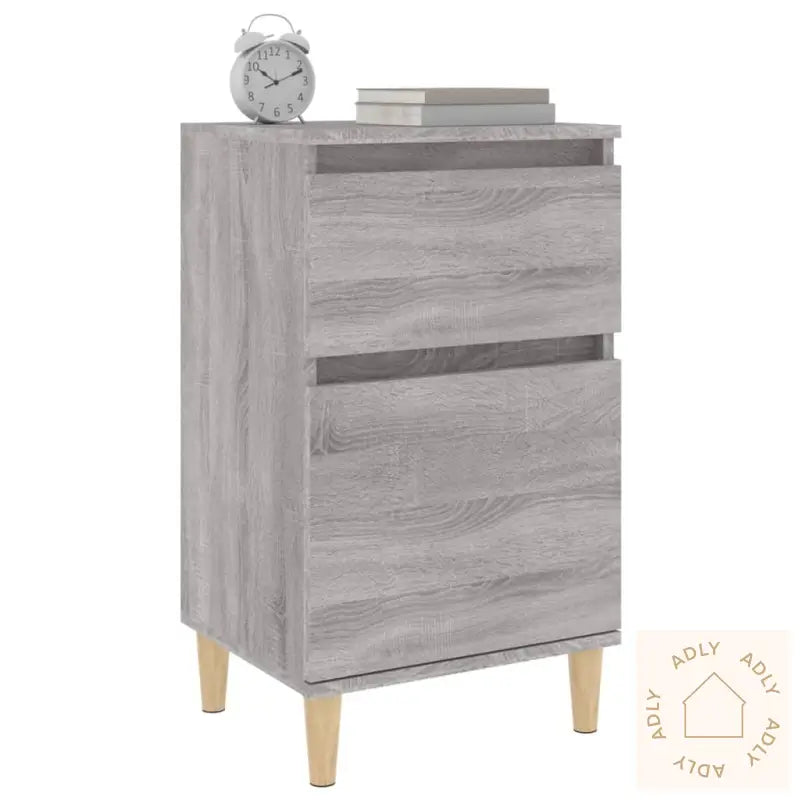 Nattbord Grå Sonoma 40X35X70 Cm