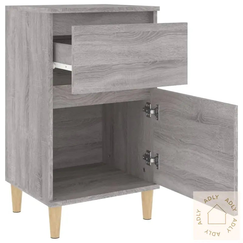 Nattbord Grå Sonoma 40X35X70 Cm