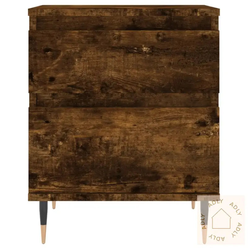 Nattbord Røkt Eik 40X35X50 Cm Konstruert Tre