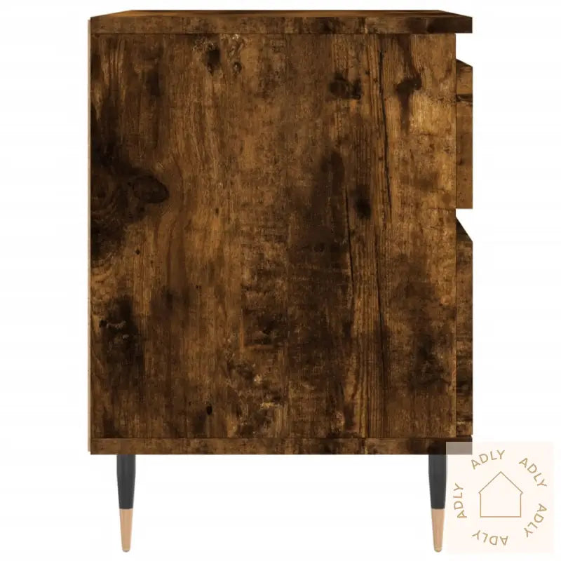 Nattbord Røkt Eik 40X35X50 Cm Konstruert Tre