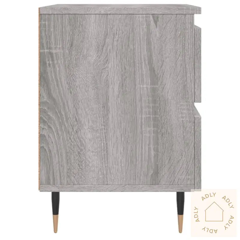 Nattbord Grå Sonoma 40X35X50 Cm Konstruert Tre