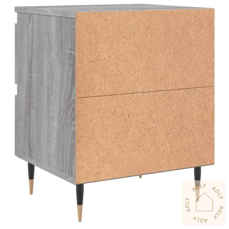 Nattbord Grå Sonoma 40X35X50 Cm Konstruert Tre