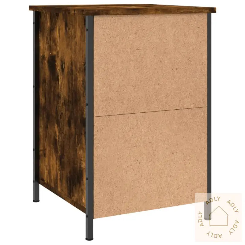 Nattbord Røkt Eik 40X42X60 Cm Konstruert Tre