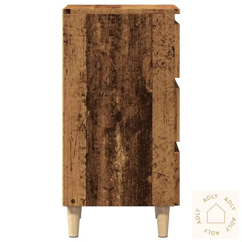 Nattbord Gammelt Tre 40X35X69 Cm Konstruert Tre