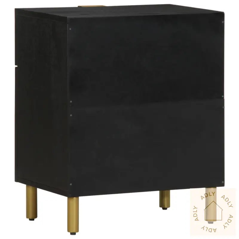 Nattbord Svart 50X33X60 Cm Konstruert Tre