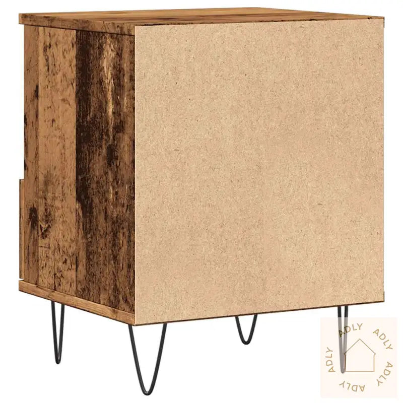 Nattbord Gammelt Tre 40X35X50 Cm Konstruert Tre
