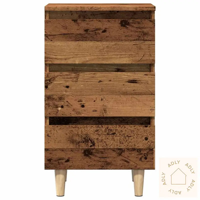 Nattbord Gammelt Tre 40X35X69 Cm Konstruert Tre