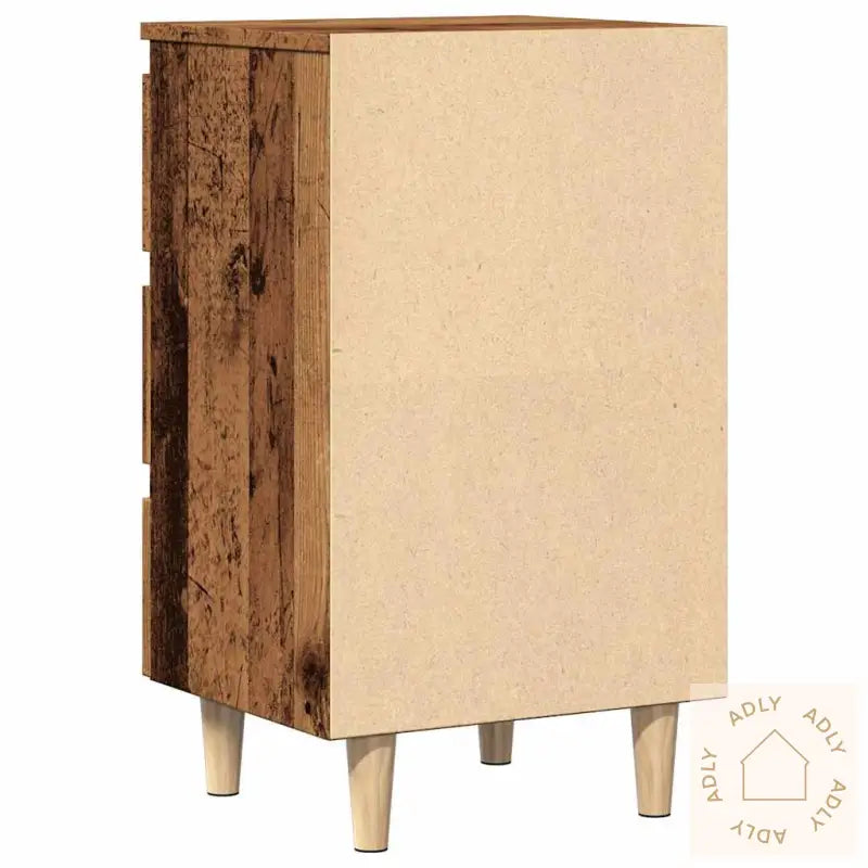 Nattbord Gammelt Tre 40X35X69 Cm Konstruert Tre