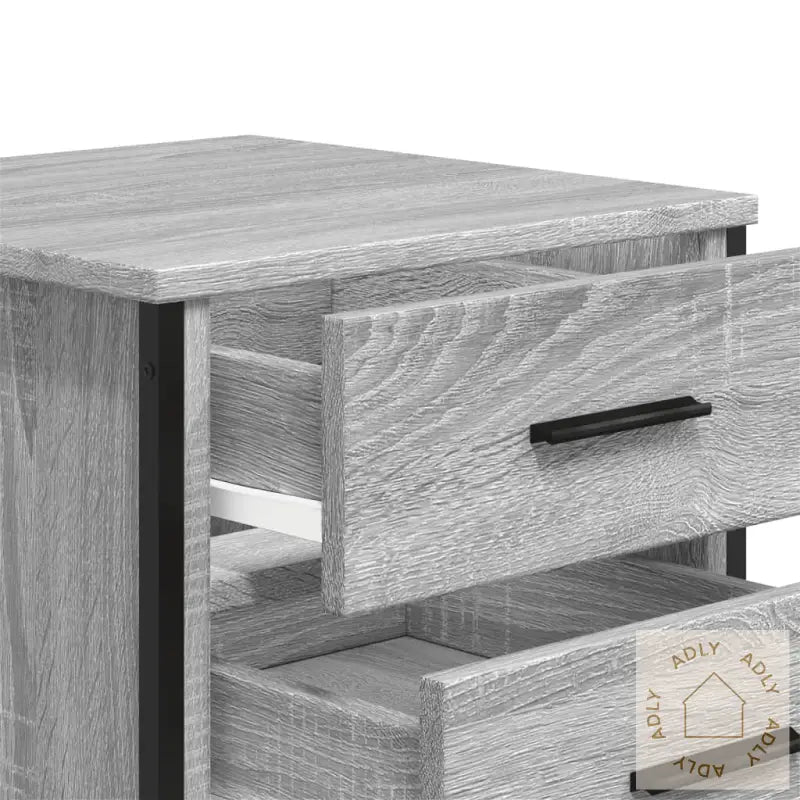 Nattbord Grå Sonoma 40X41X40 Cm Konstruert Tre