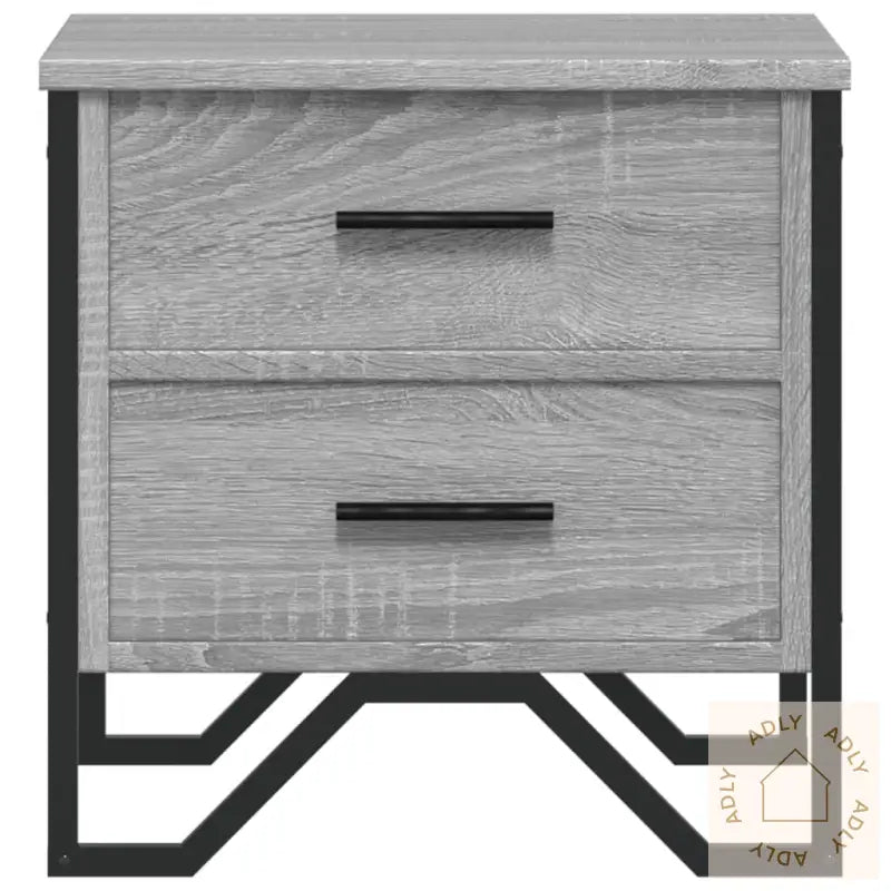 Nattbord Grå Sonoma 40X41X40 Cm Konstruert Tre