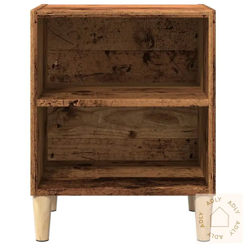 Nattbord Gammelt Tre 40X30X50 Cm Konstruert Tre
