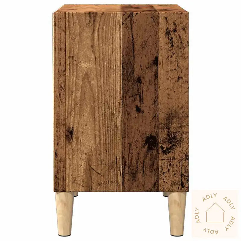 Nattbord Gammelt Tre 40X30X50 Cm Konstruert Tre