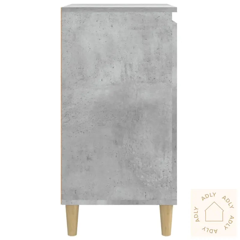 Nattbord Betonggrå 40X35X70 Cm Konstruert Tre
