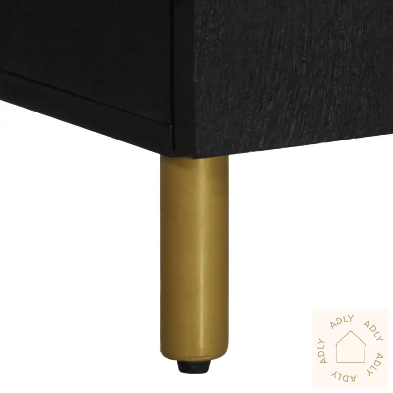 Nattbord Svart 50X33X60 Cm Konstruert Tre