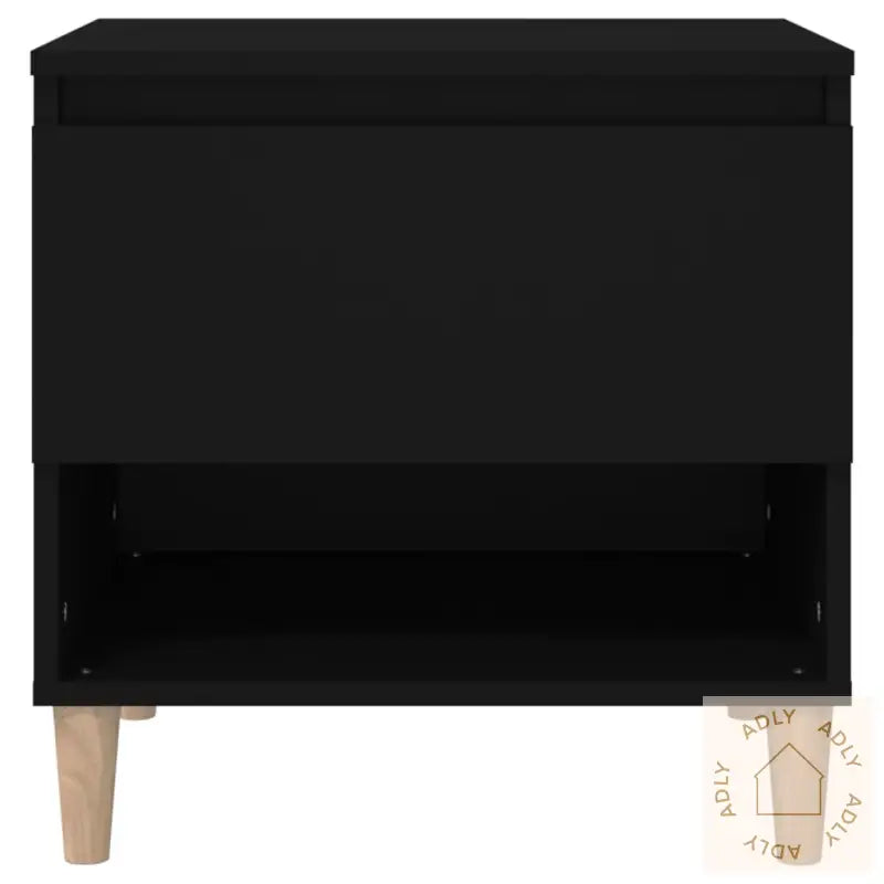 Nattbord Svart 50X46X50 Cm Konstruert Tre