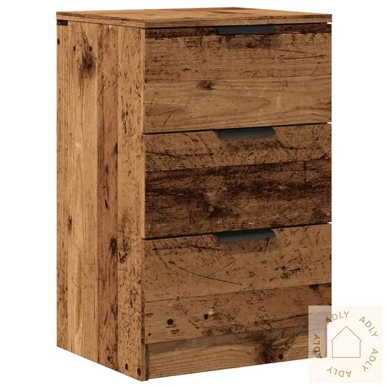 Nattbord Gammelt Tre 40X36X65 Cm Konstruert Tre
