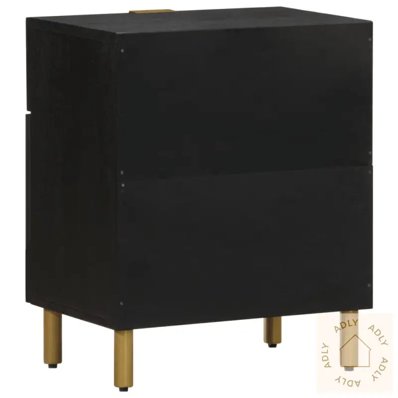 Nattbord Svart 50X33X60 Cm Konstruert Tre