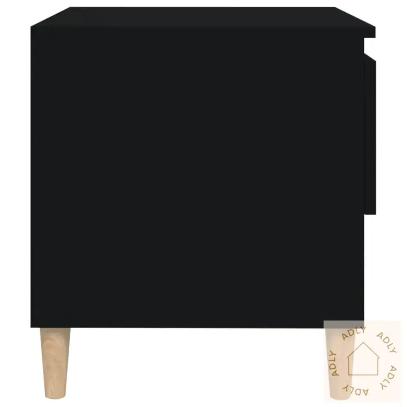 Nattbord Svart 50X46X50 Cm Konstruert Tre