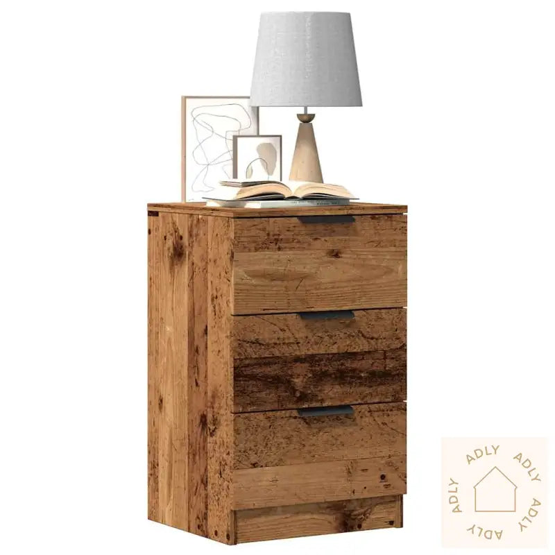 Nattbord Gammelt Tre 40X36X65 Cm Konstruert Tre