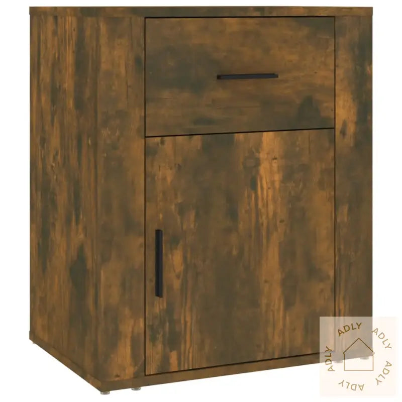 Nattbord Røkt Eik 50X36X60 Cm Konstruert Tre