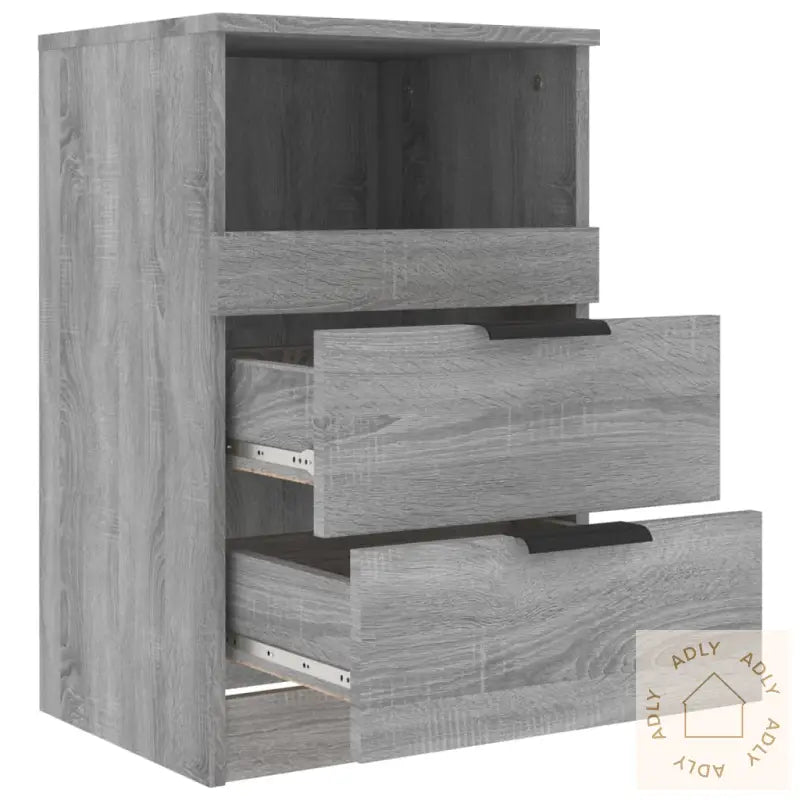 Nattbord Grå Sonoma Konstruert Tre