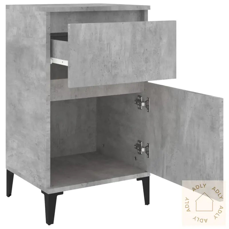 Nattbord Betonggrå 40X35X70 Cm