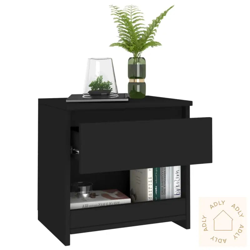 Nattbord 2 Stk Svart 40X30X39 Cm Konstruert Tre