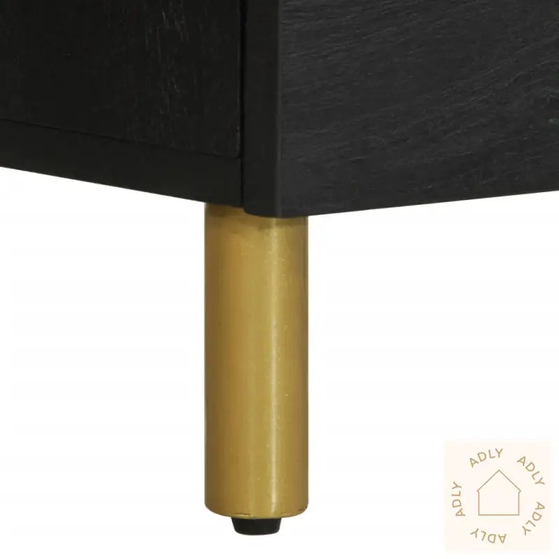 Nattbord Svart 50X33X62 Cm Konstruert Tre