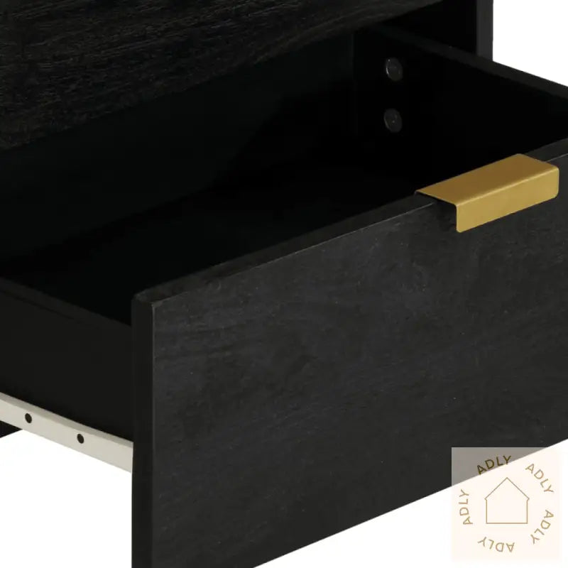 Nattbord Svart 50X33X62 Cm Konstruert Tre