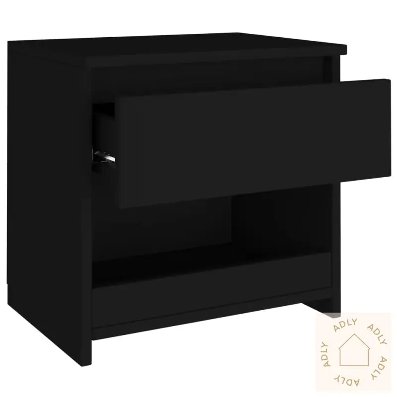 Nattbord 2 Stk Svart 40X30X39 Cm Konstruert Tre
